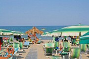 La spiaggia dell'Hotel Adria